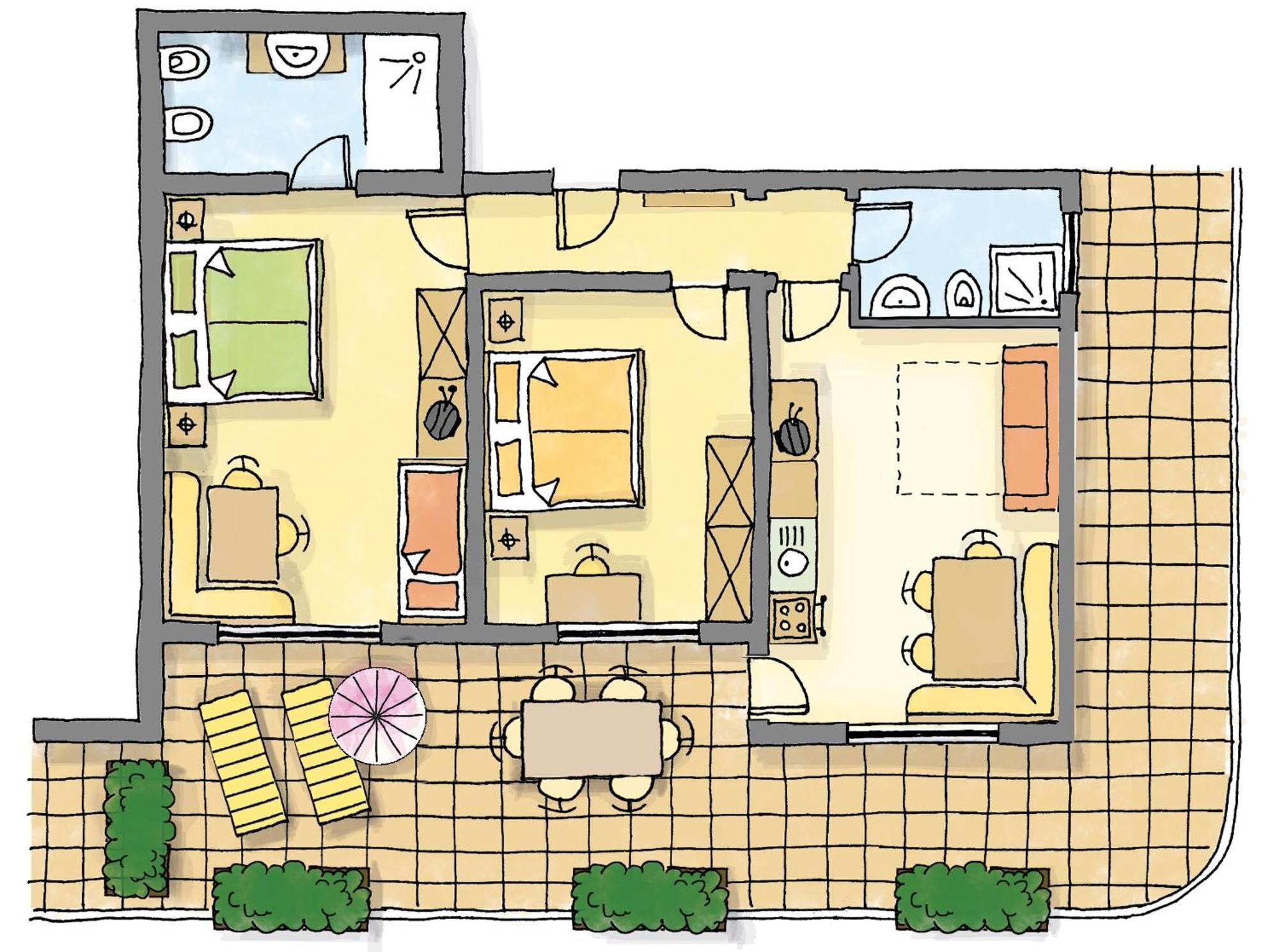 Appartements Kerschbaumer 费德索恩斯 客房 照片